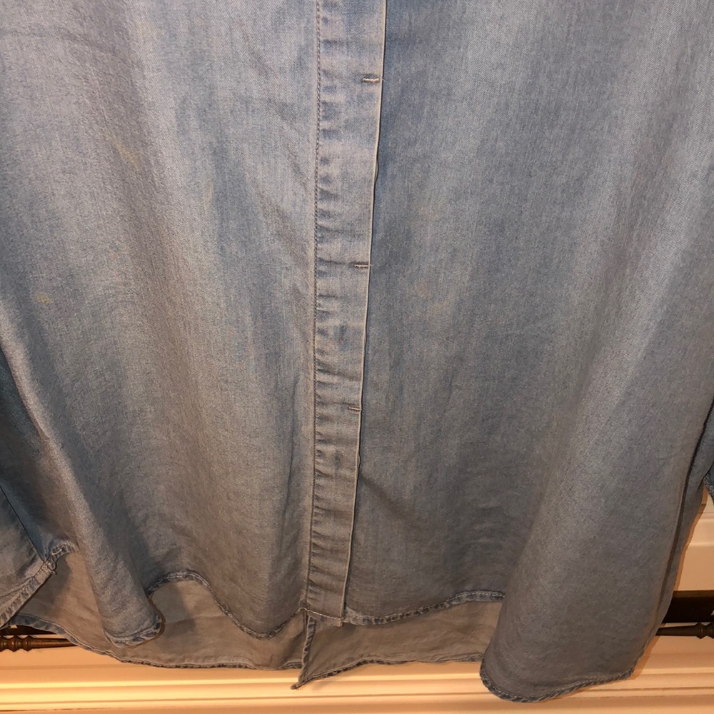 blue button up - Picture 4 of 6